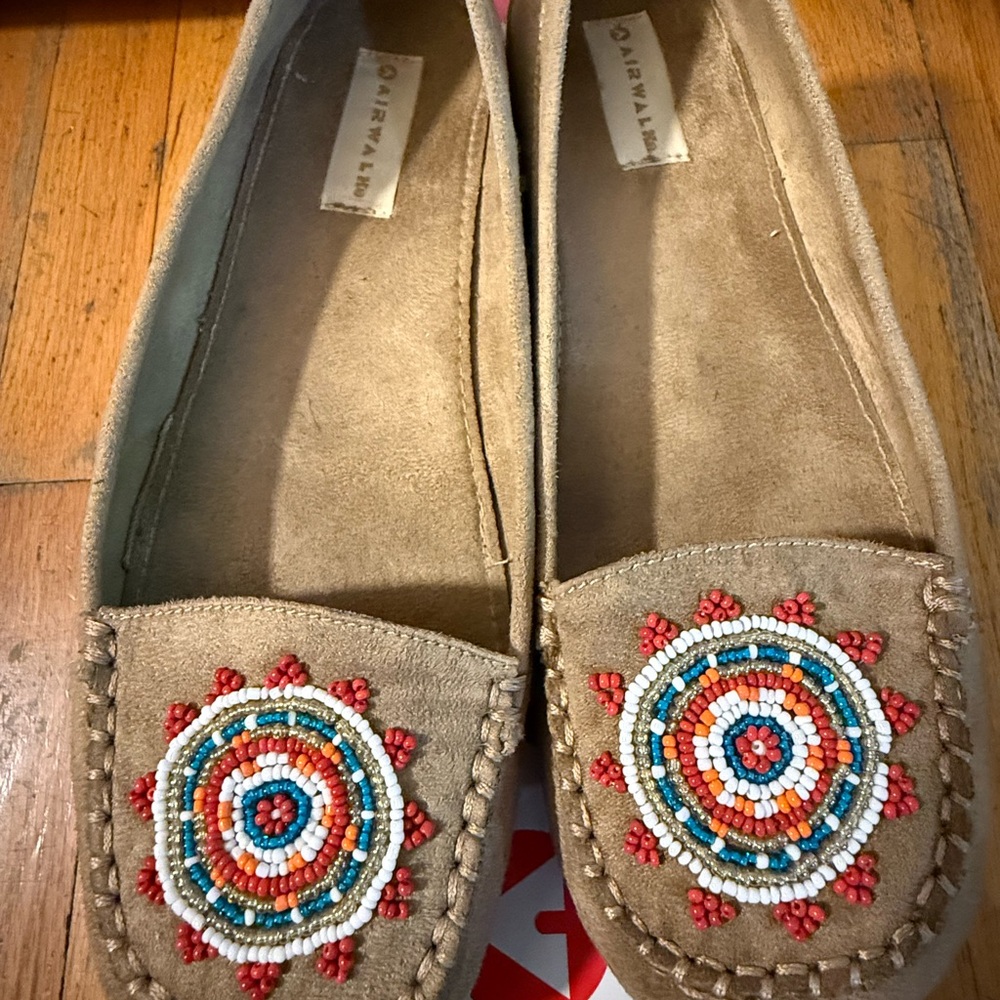 Airwalk Brown Beaded Loafers
